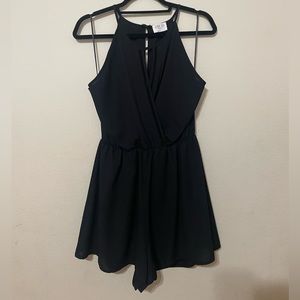 Black large romper sienna sky